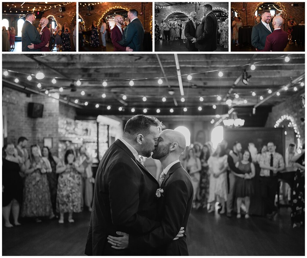 Brian and Jeff share a first dance at their wedding reception