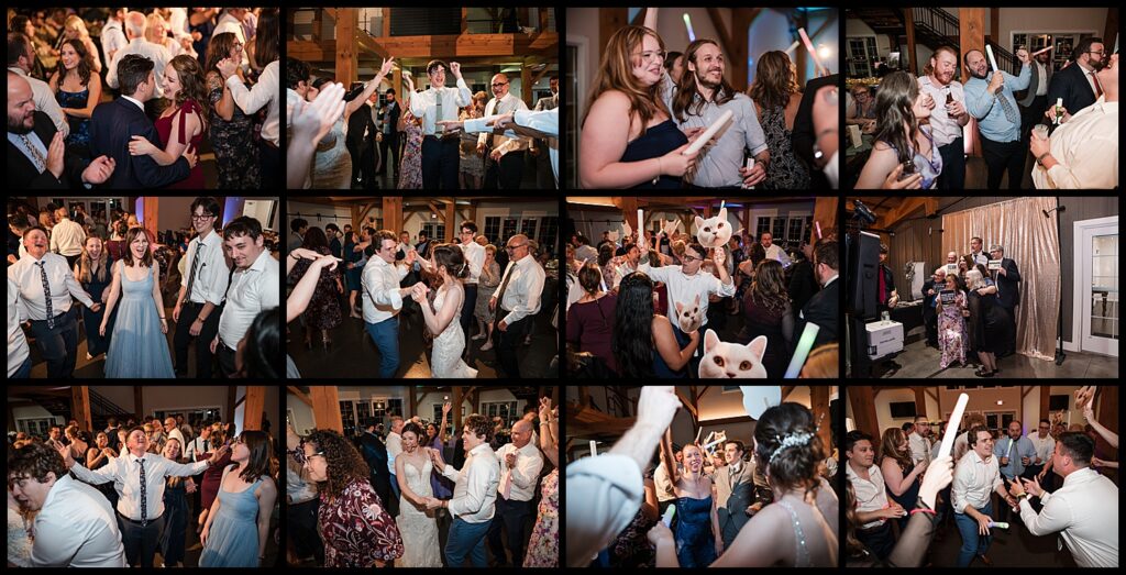 Reception dance floor at a September wedding at the Legacy on 18 mile creek hamburg NY